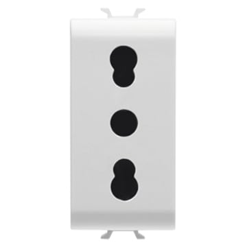 GEWISS - GEWGW10203 PRESA 1M 2P+T 16A BIV.P17-11 ST.ITA.BIA.