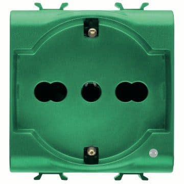 GEWISS GEWGW10224AB PRESA 2M 2P+T 16A BIV.ST.ITA./TED.VER.AB
