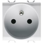 GEWISS - GEWGW10248 PRESA STANDARD FRANCESE 250V ac - MORSETTI SERRAGGIO FRONTALE - 2P+T 16A - 2 MODULI - BIANCO LUCIDO - CHORUSMART