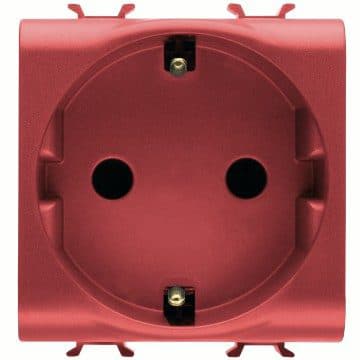 GEWISS - GEWGW10251AB PRESA 2M 2P+T 16A ST.TED.ROSSA AB