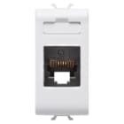 GEWISS - GEWGW10401 PRESA TELEFONICA STANDARD INTERNAZIONALE - RJ11 - MORSETTI A VITE - 1 MODULO - BIANCO LUCIDO - CHORUSMART