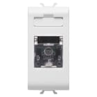 GEWISS - GEWGW10401AB PRESA TELEFONICA STANDARD INTERNAZIONALE - RJ11 TOOLLESS - 1 MODULO - BIANCO LUCIDO - ANTIBATTERICO - CHORUSMART