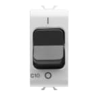 GEWISS - GEWGW10467 INTERRUTTORE AUTOMATICO MAGNETOTERMICO - CURVA C - 1P+N 10A 230Vac - 1 MODULO - BIANCO LUCIDO - CHORUSMART