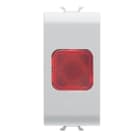 GEWISS - GEWGW10623 SPIA DI SEGNALAZIONE SINGOLA - ROSSO - 1 MODULO - BIANCO LUCIDO - CHORUSMART