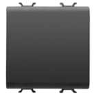 GEWISS - GEWGW12031 INTERRUTTORE UNIPOLARE 250V ac - 16AX - NEUTRO - 2 MODULI - NERO SATINATO - CHORUSMART
