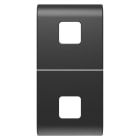 GEWISS - GEWGW12553S TASTO INTERCAMBIABILE PER COMANDI ASSIALI - DA COMPLETARE CON 2 LENTI - 1 MODULO - NERO SATINATO - CHORUSMART