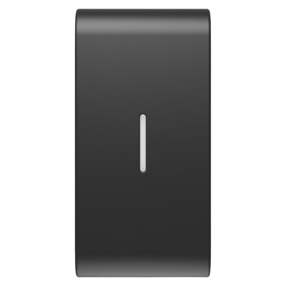 GEWISS - GEWGW12555S TASTO INTERCAMBIABILE PER COMANDI ASSIALI - CON DIFFUSORE - 1 MODULO - NERO SATINATO - CHORUSMART