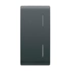 GEWISS - GEWGW12557 TASTO SING.LOC.DOPPIA PER PULS.KNX NERO