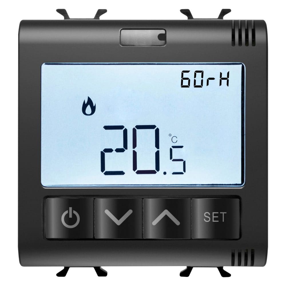 GEWISS GEWGW12709 TERMOSTATO CONNESSO 2M NERO