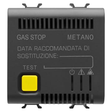 GEWISS - GEWGW12712 RIVELATORE GAS METANO - 12V ac/dc - 2 MODULI - NERO SATINATO - CHORUSMART