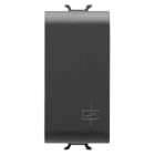 GEWISS - GEWGW12723 RELE' PASSO-PASSO, 4 SEQUENZE 230V ac 50/60Hz - 2P 10AX 250V ac - 1 MODULO - NERO SATINATO - CHORUSMART