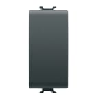 GEWISS - GEWGW12915 PULSANTE SOFT-CLICK - TASTO NEUTRO - PER RELE, DIMMER E INTER.CONT. BUS - 1P NA/NC 4A PRIVO DI POT. - 1 MODULO - NERO SATINATO - CHORUSMART