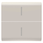 GEWISS - GEWGW13558S TASTO INTERCAMBIABILE PER COMANDI ASSIALI - CON 2 DIFFUSORI - 2 MODULI - NATURAL BEIGE SATINATO - CHORUSMART