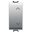 GEWISS - GEWGW14122 COMMUTATORE BIPOLARE - 250V ac - 10AX - NEUTRO - SIMBOLO SU-GIU' - 1 MODULO - TITANIO - CHORUSMART