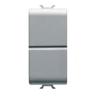 GEWISS - GEWGW14141 PULSANTE UNIPOLARE 250V ac - NA+NA 16A - DOPPIO - 1 MODULO - TITANIO - CHORUSMART
