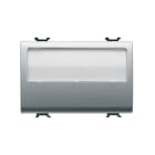 GEWISS - GEWGW14192 PULSANTE CON TARGA PORTANOME ILLUMINABILE 250V ac - NA 10A - 3 MODULI - TITANIO - CHORUSMART