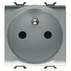 GEWISS - GEWGW14247 PRESA STANDARD FRANCESE 250V ac - 2P+T 16A - 2 MODULI - TITANIO - CHORUSMART