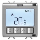 GEWISS - GEWGW14709 TERMOSTATO CONNESSO CON MISURA UMIDITA' - ZIGBEE - 100-240V ac 50/60 Hz - NA 5A (AC1) 240V ac - 2 MODULI - TITANIO - CHORUSMART