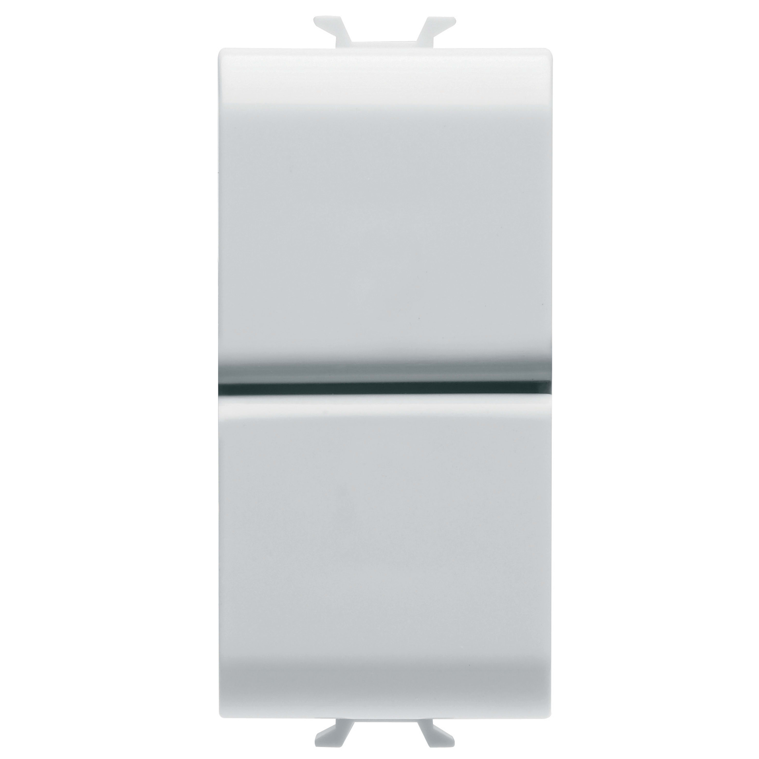GEWISS - GEWGW15141 PULSANTE UNIPOLARE 250V ac - NA+NA 16A - DOPPIO - 1 MODULO - BIANCO SATINATO - CHORUSMART