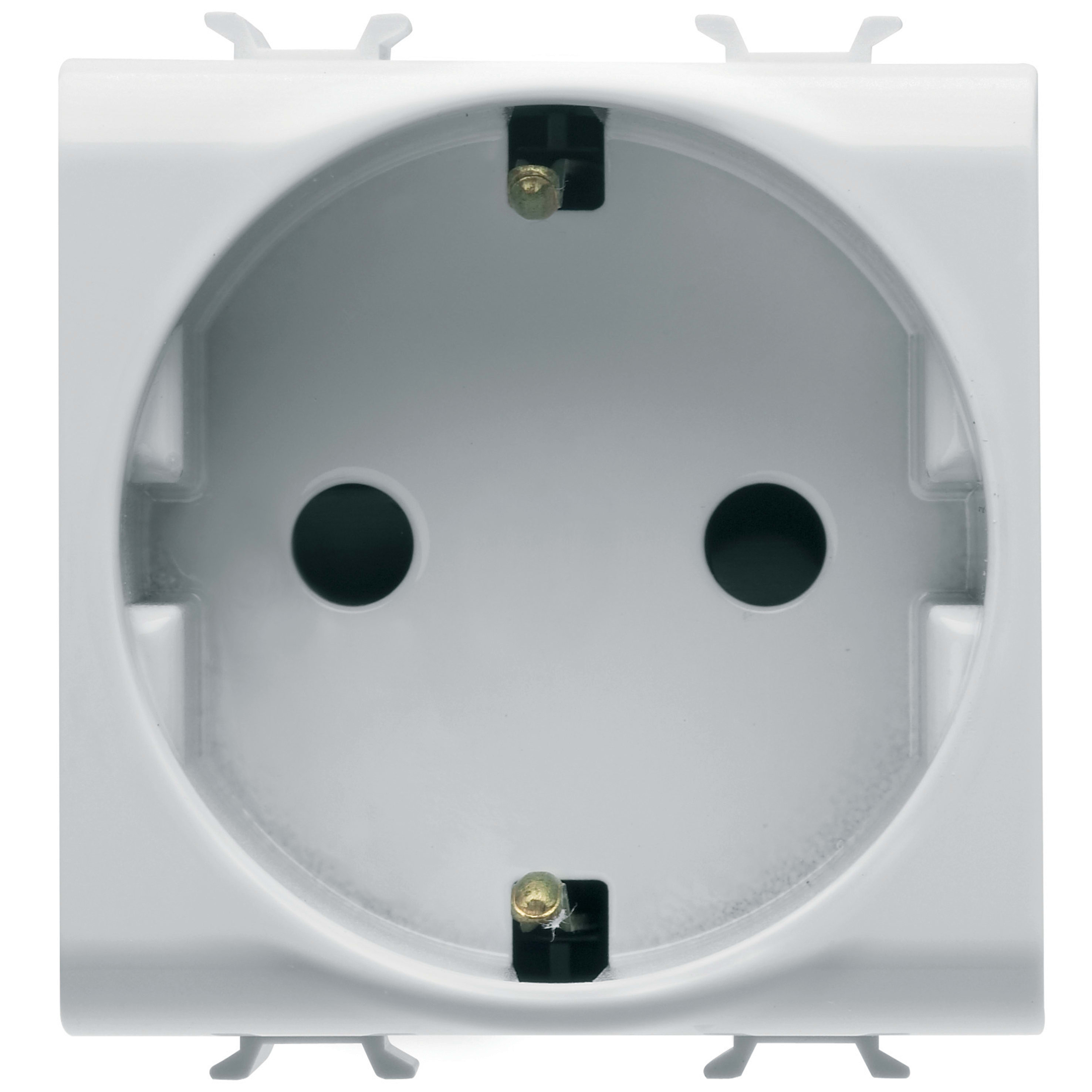 GEWISS - GEWGW15241 PRESA STANDARD TEDESCO 250V ac - 2P+T 16A - 2 MODULI - BIANCO SATINATO - CHORUSMART