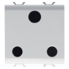 GEWISS - GEWGW15298 PRESA STANDARD INDIANO-SUDAFRICANO 250V ac - 2P+T 16A - 2 MODULI - BIANCO SATINATO - CHORUSMART