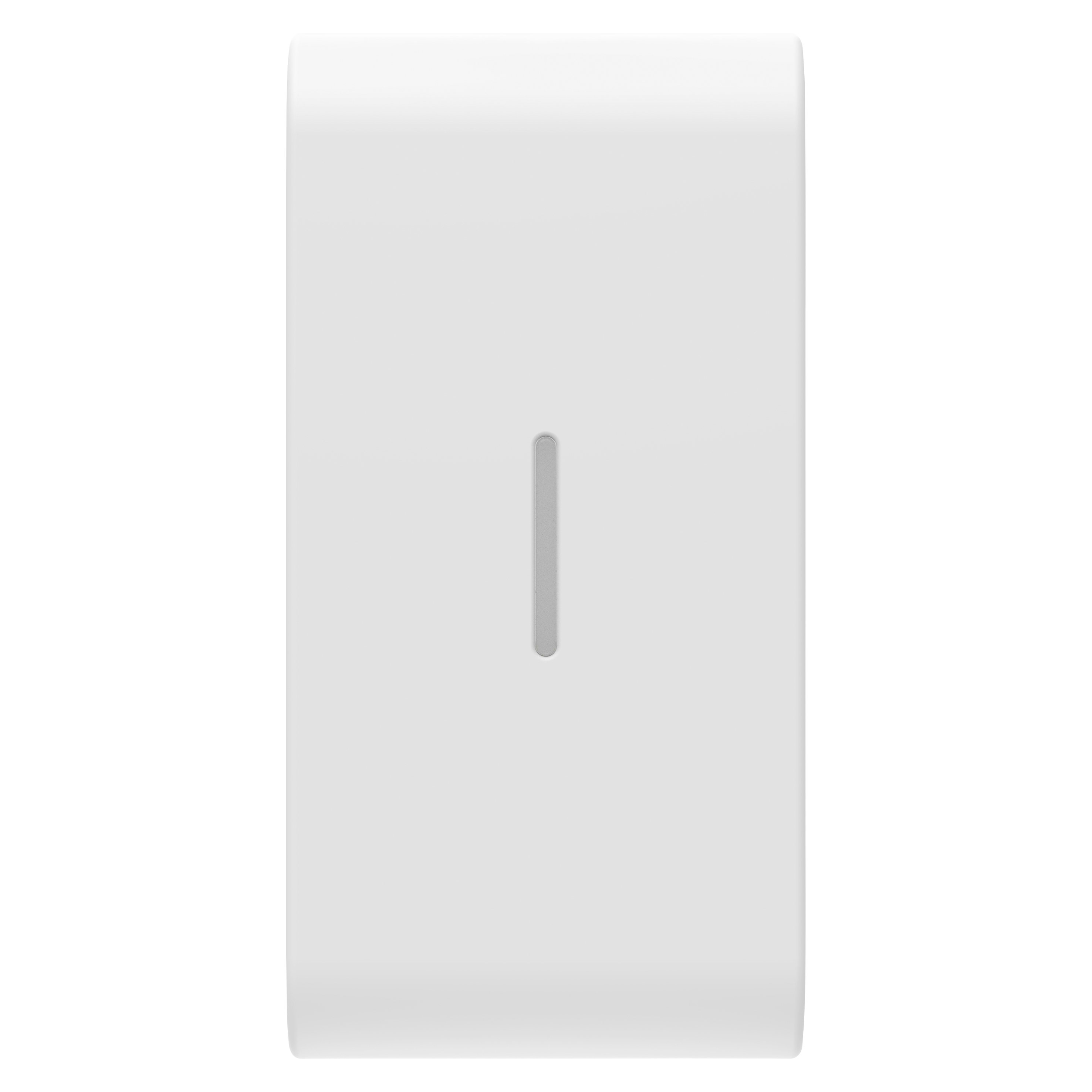 GEWISS - GEWGW15555S TASTO INTERCAMBIABILE PER COMANDI ASSIALI - CON DIFFUSORE - 1 MODULO - BIANCO SATINATO - CHORUSMART