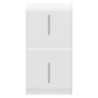 GEWISS - GEWGW15557S TASTO INTERCAMBIABILE PER COMANDI ASSIALI - CON 2 DIFFUSORI - 1 MODULO - BIANCO SATINATO - CHORUSMART
