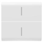 GEWISS - GEWGW15558S TASTO INTERCAMBIABILE PER COMANDI ASSIALI - CON 2 DIFFUSORI - 2 MODULI - BIANCO SATINATO - CHORUSMART