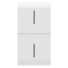 GEWISS - GEWGW15819 TASTO INTERCAMBIABILE PER PULSANTIERA CONNESSA ECO - 1 MODULO - BIANCO SATINATO - CHORUSMART