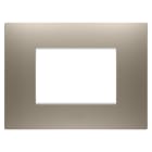 GEWISS - GEWGW16003BR PLACCA EGO - IN TECNOPOLIMERO VERNICIATO - 3 POSTI - BRONZO CHIARO - CHORUSMART