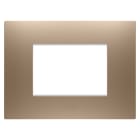 GEWISS - GEWGW16003CS PLACCA EGO - IN TECNOPOLIMERO VERNICIATO - 3 POSTI - RAME CHIARO - CHORUSMART