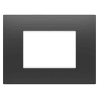 GEWISS - GEWGW16003DB PLACCA EGO - IN TECNOPOLIMERO - 3 POSTI - NERO SATINATO - CHORUSMART