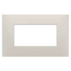 GEWISS - GEWGW16004NB PLACCA EGO - IN TECNOPOLIMERO - 4 POSTI - NATURAL BEIGE - CHORUSMART