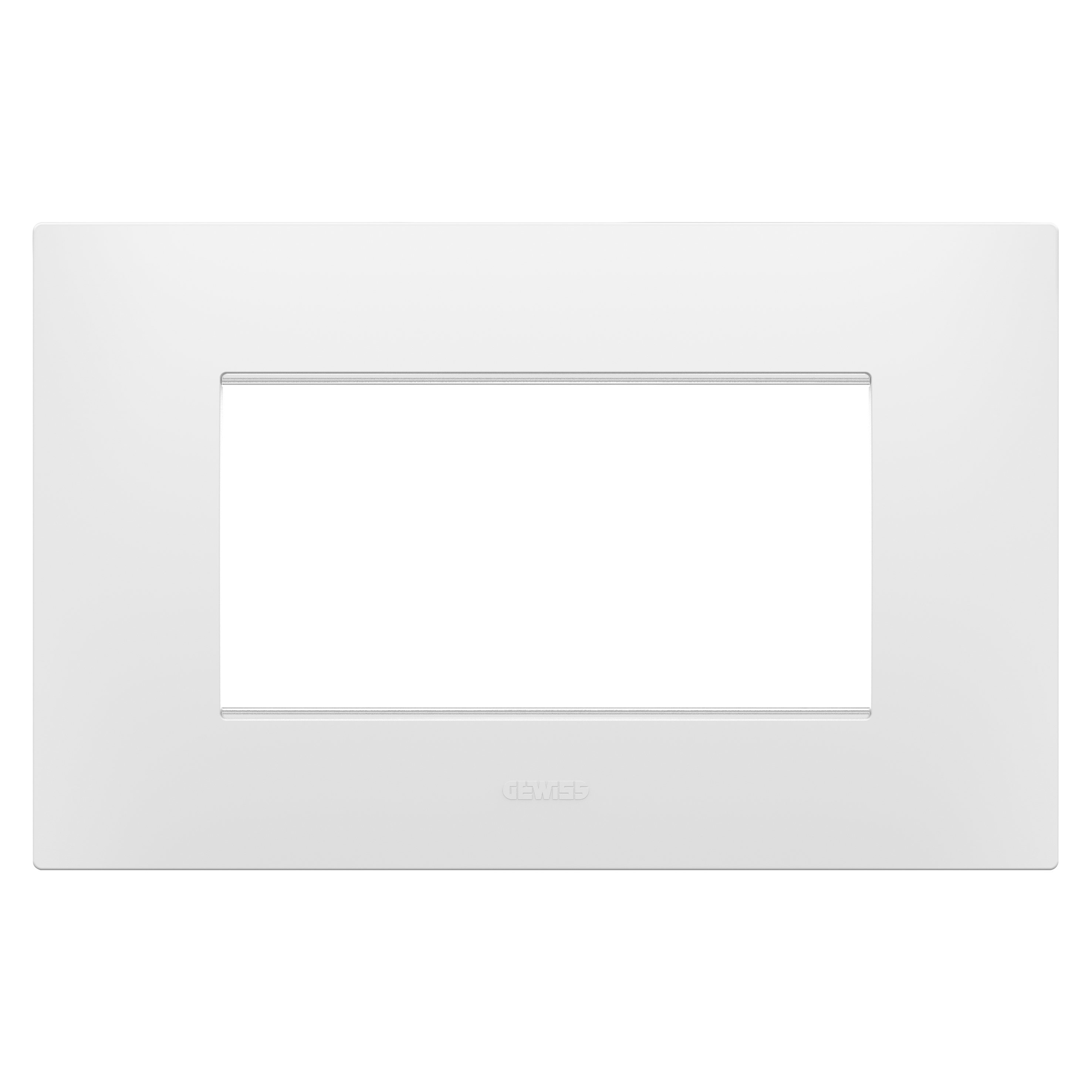 GEWISS GEWGW16004PW PLACCA EGO 4M BIANCO SATINATO