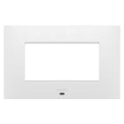 GEWISS - GEWGW16004SPW PLACCA EGO SMART - IN TECNOPOLIMERO VERNICIATO - 4 POSTI - BIANCO SATINATO - CHORUSMART
