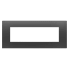 GEWISS - GEWGW16007DB PLACCA EGO - IN TECNOPOLIMERO - 7 POSTI - NERO SATINATO - CHORUSMART