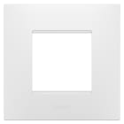 GEWISS - GEWGW16022PW PLACCA EGO INTERNATIONAL - IN TECNOPOLIMERO - 2 POSTI - BIANCO SATINATO - CHORUSMART