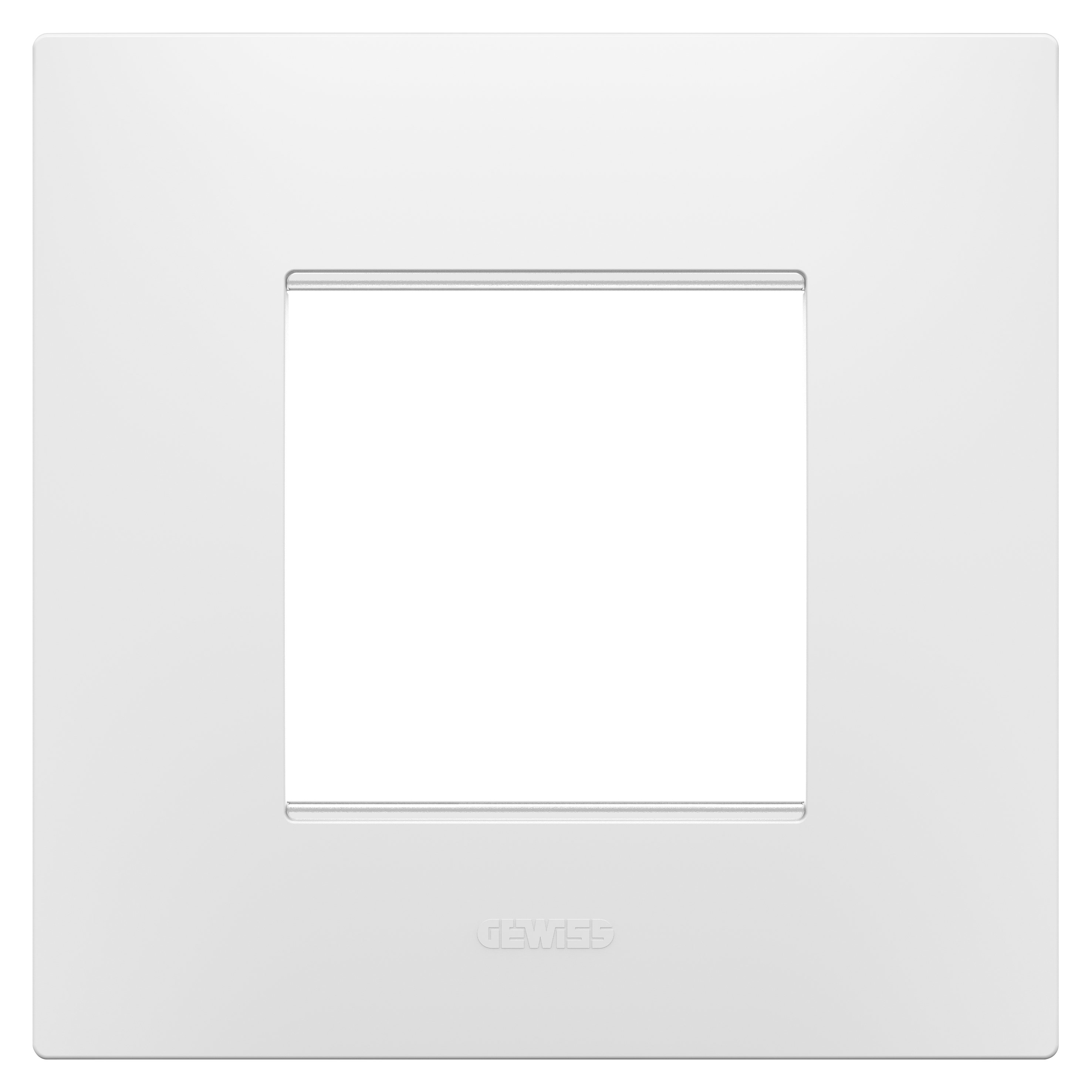 GEWISS GEWGW16022PW PLACCA EGO INT.2M BIANCO SATINATO