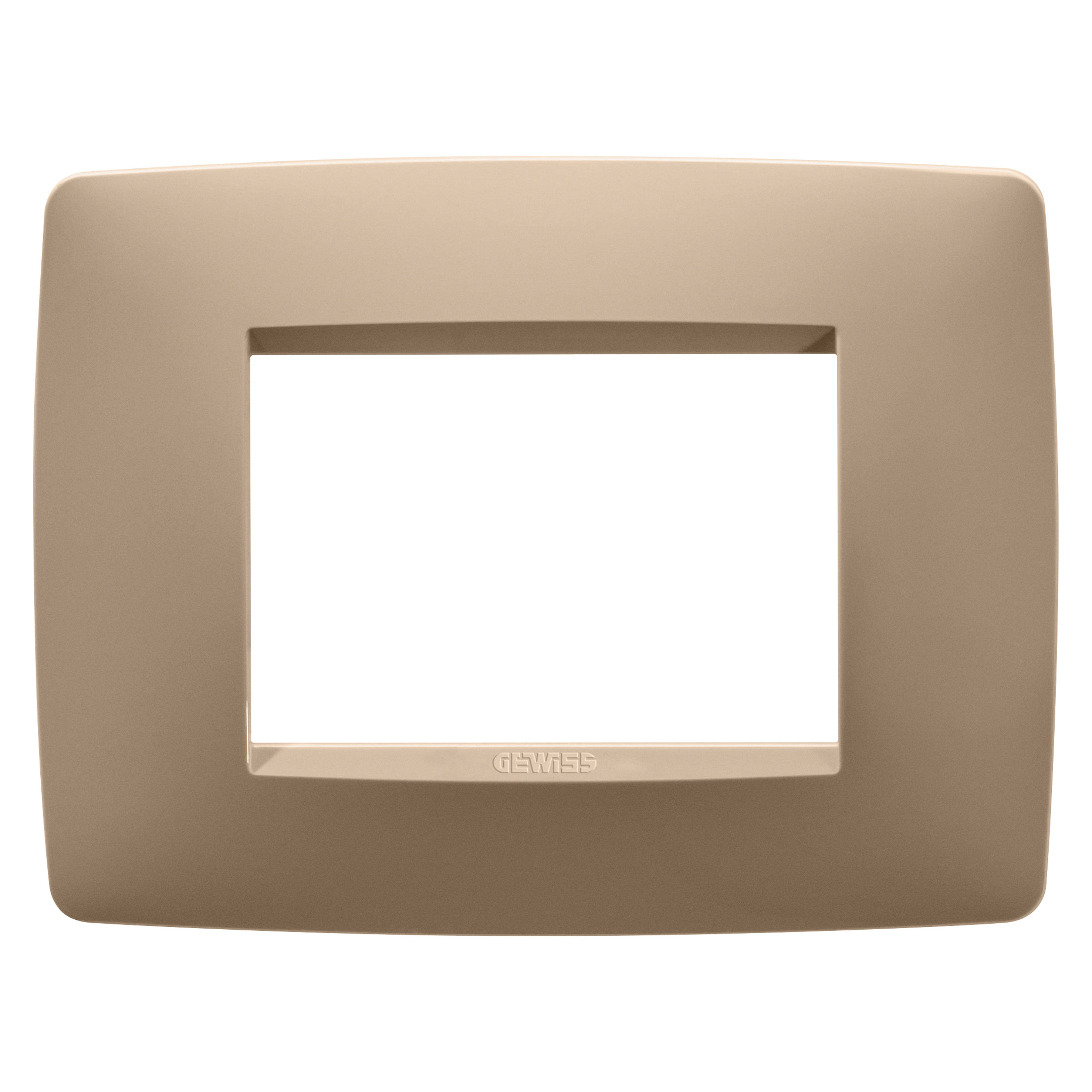 GEWISS - GEWGW16103VX PLACCA ONE - IN TECNOPOLIMERO VERNICIATO - 3 POSTI - RAME CHIARO - CHORUSMART