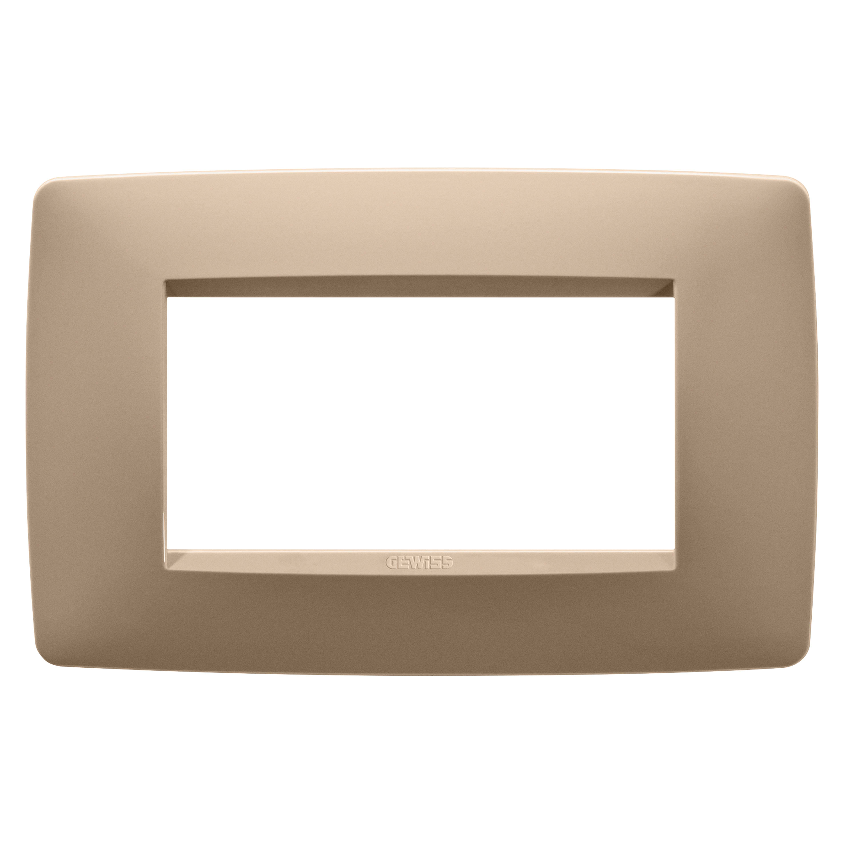 GEWISS - GEWGW16104VX PLACCA ONE - IN TECNOPOLIMERO VERNICIATO - 4 POSTI - RAME CHIARO - CHORUSMART