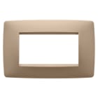 GEWISS - GEWGW16104VX PLACCA ONE - IN TECNOPOLIMERO VERNICIATO - 4 POSTI - RAME CHIARO - CHORUSMART