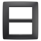 GEWISS - GEWGW16108VN PLACCA ONE 4+4M NERO SATINATO