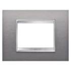 GEWISS - GEWGW16203MI PLACCA LUX 3P INOX SPAZZOLATO