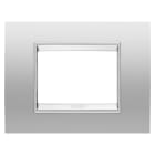 GEWISS - GEWGW16203XR PLACCA LUX - IN METALLO - 3 POSTI - MAGNETIC GRAY - CORNICE MAGNETIC GRAY OPACO - CHORUSMART