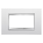 GEWISS - GEWGW16204TB PLACCA LUX - IN TECNOPOLIMERO - 4 POSTI - BIANCO - CHORUSMART