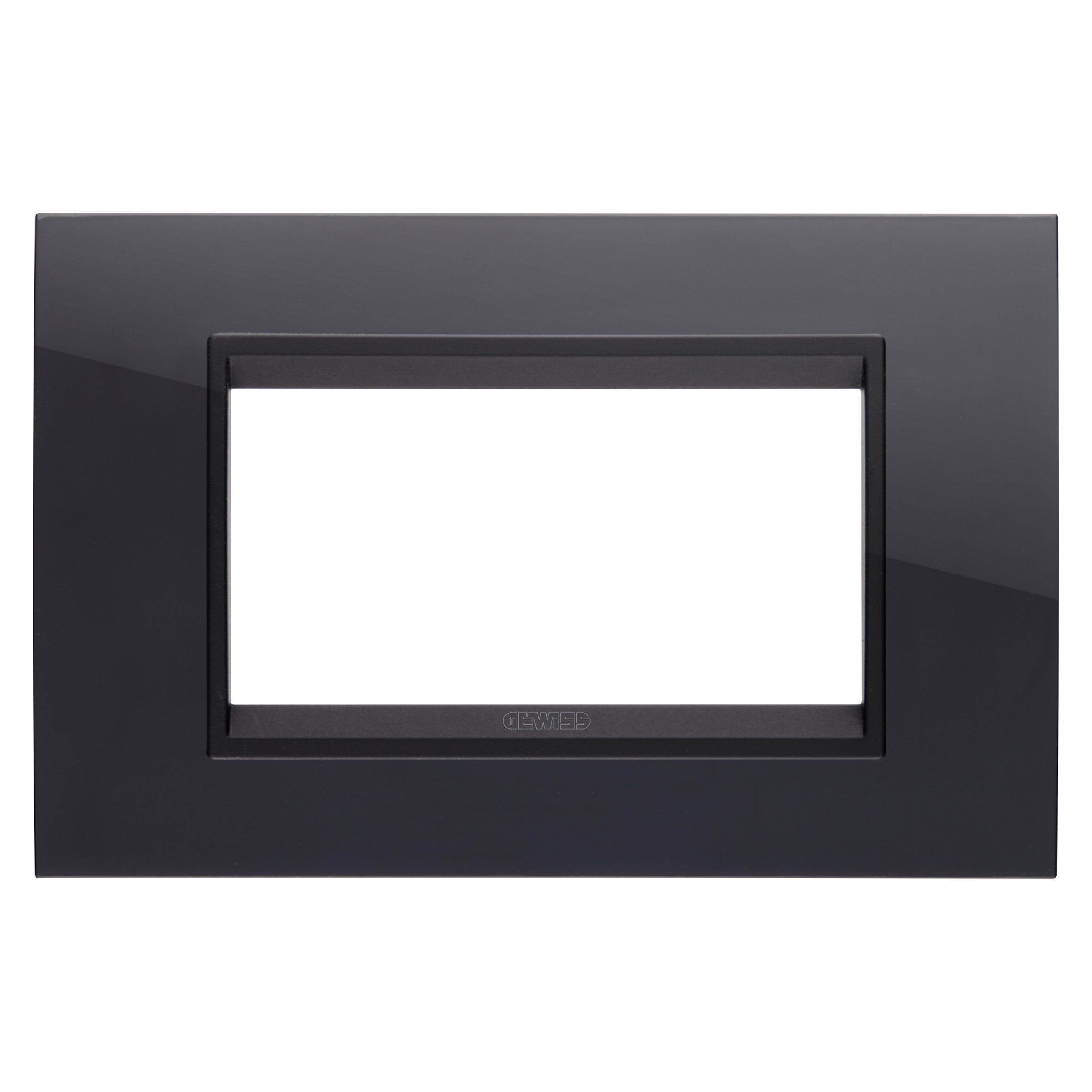 GEWISS GEWGW16204YN PLACCA LUX 4M NERO TONER - LAVY