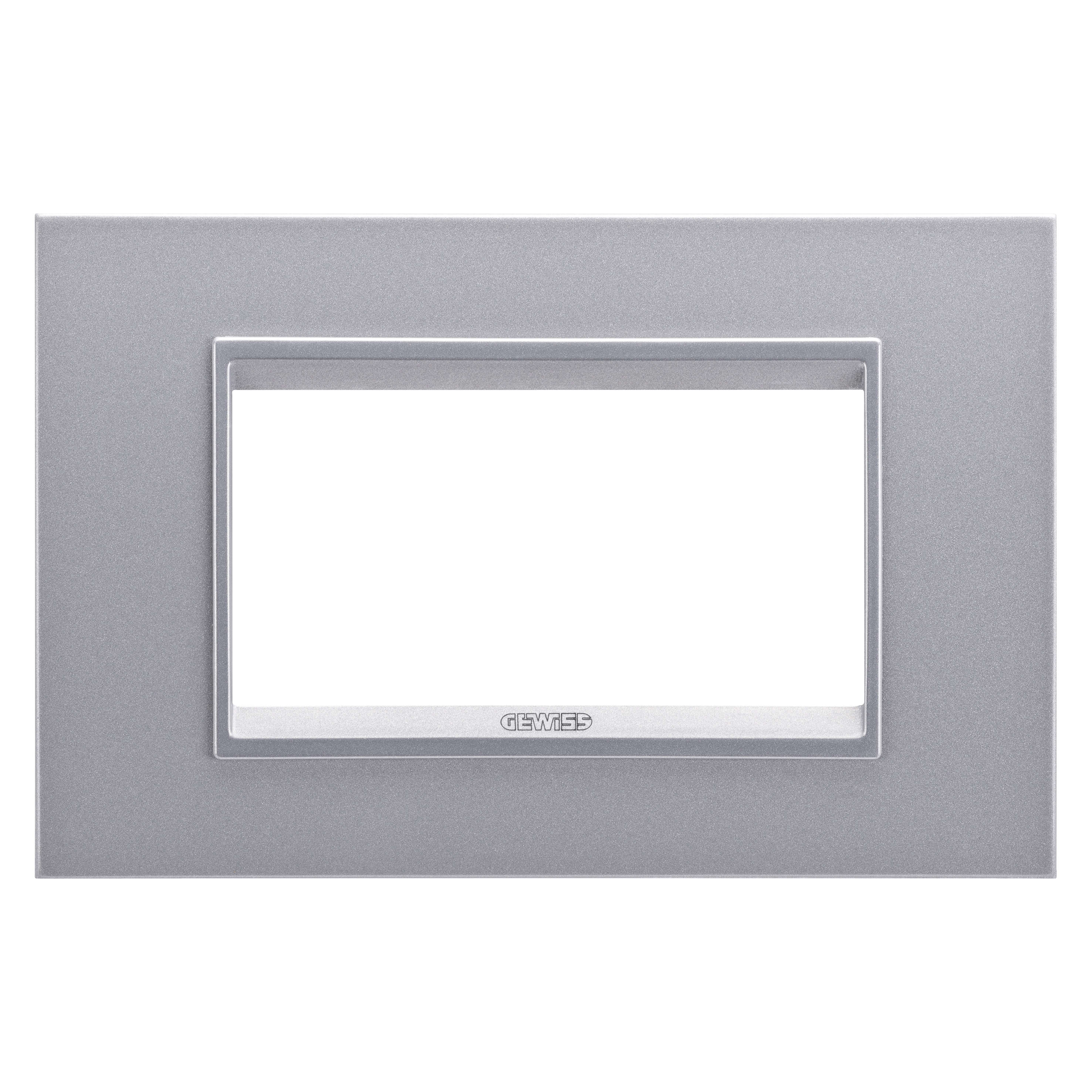 GEWISS - GEWGW16204YT PLACCA LUX - IN TECNOPOLIMERO - 4 POSTI - TITANIO MONOCHROME - CHORUSMART