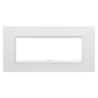 GEWISS - GEWGW16206XW PLACCA LUX - IN METALLO - 6 POSTI - BIANCO SATINATO MONOCHROME - CHORUSMART