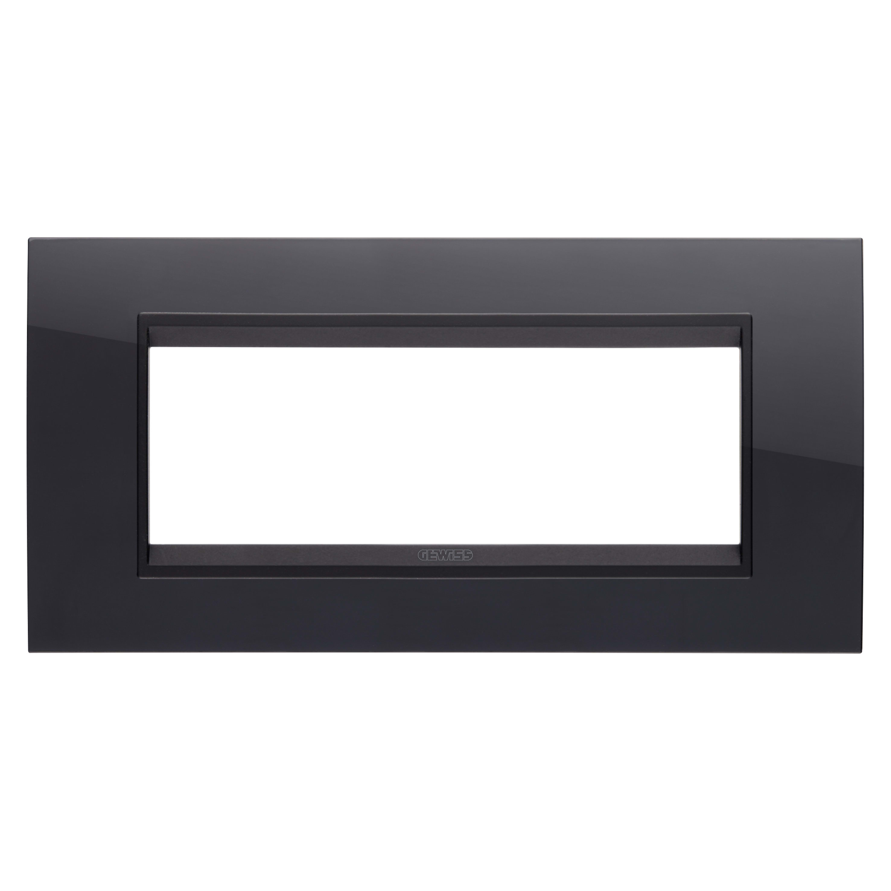 GEWISS GEWGW16206YN PLACCA LUX 6M NERO TONER - LAVY