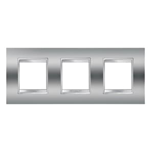 GEWISS - GEWGW16226MC PLACCA LUX INT.2+2+2P O.CROMO